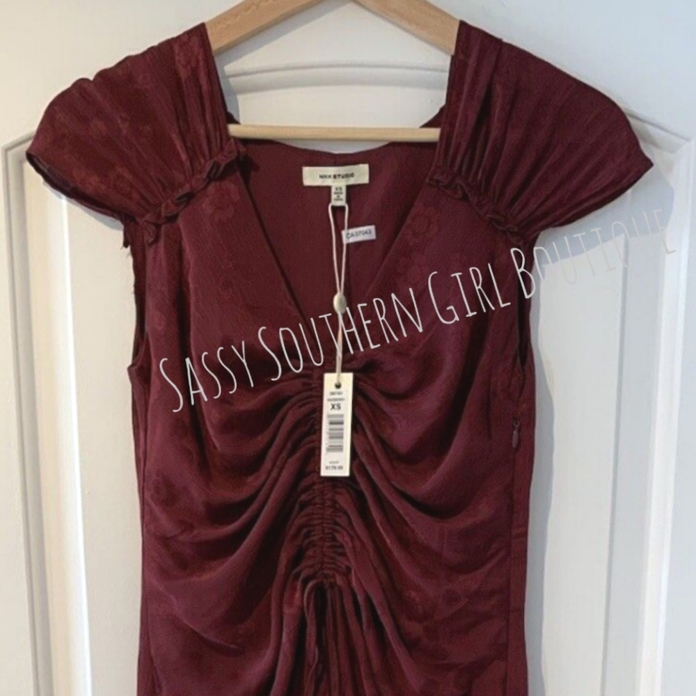 🆕⭐ Max Studio Raspberry Midi Dress - Picture 5 of 11